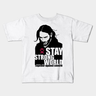 World against covid19 Kids T-Shirt